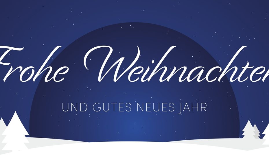 Frohe Weihnachten und ein gutes gesundes neues Jahr